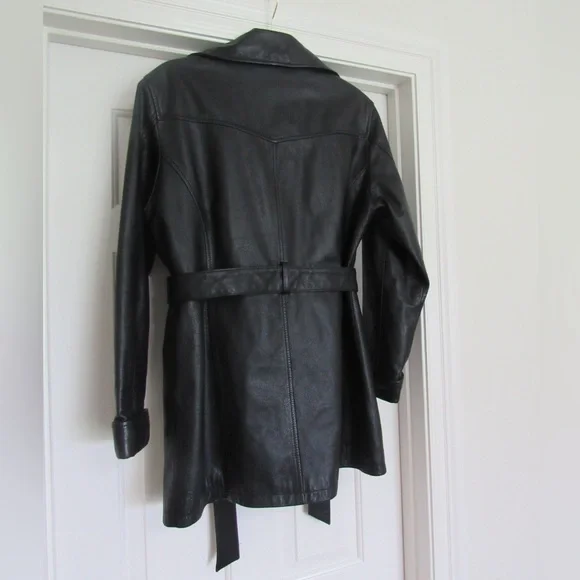 Vintage Wilson’s Leather Trench Coat - Picture 9 of 16